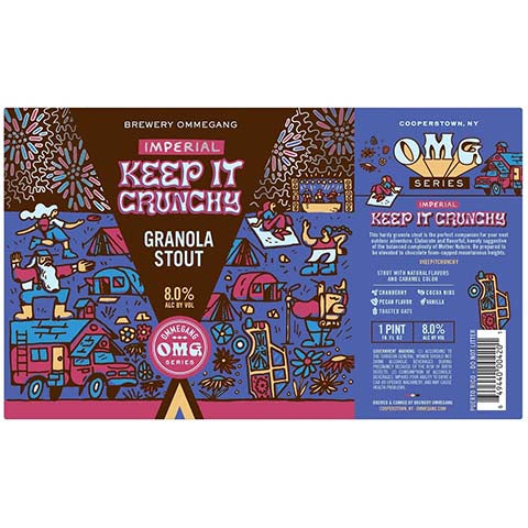 Ommegang Imperial Keep It Crunchy Stout by Ommegang, beer label