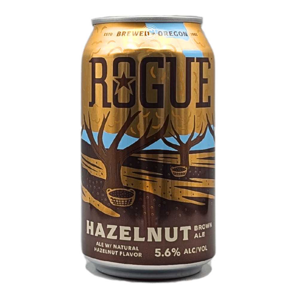Brewing Hazelnut Brown by Rogue Ales Brewery, beer label