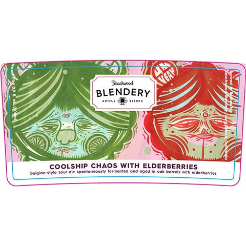 Beachwood Coolship Chaos Belgian Sour Ale (Elderberries) by Beachwood Brewing, beer label
