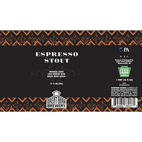 Ever Grain Espresso Stout Imperial Stout by Ever Grain Brewing Co, beer label