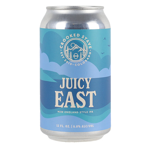 Crooked Stave Juicy East IPA by Crooked Stave Artisan Beer Project, beer label