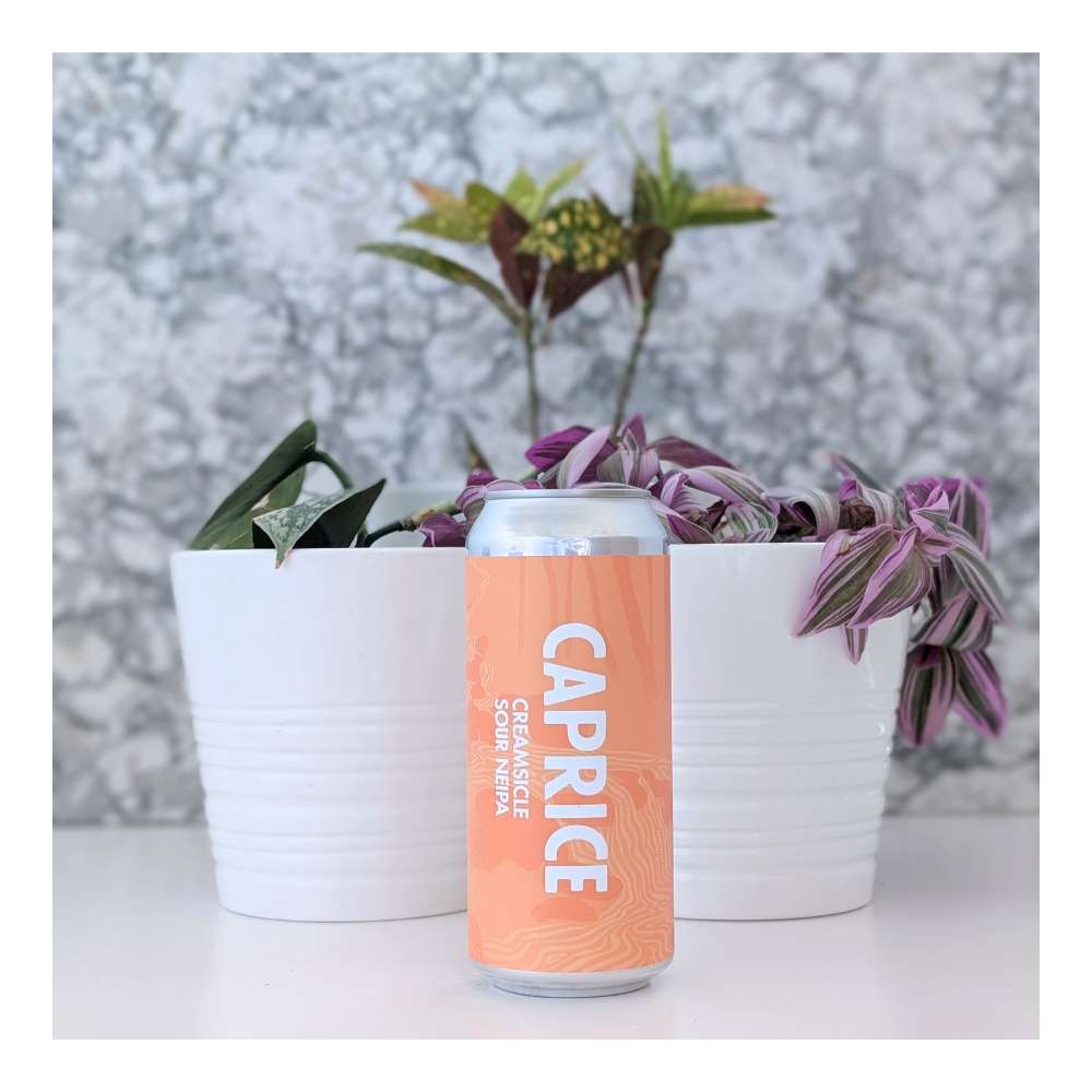 Caprice Creamsicle Sour NEIPA by Born Brewing Co., beer label