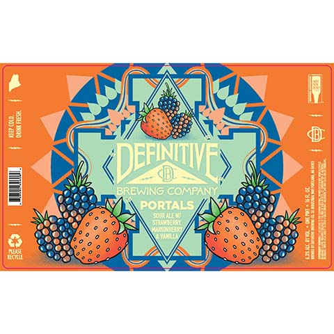 Definitive Portals Sour Ale by Definitive Brewing Company, beer label