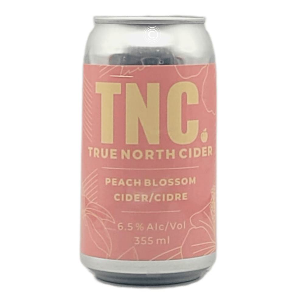 Peach Blossom Cider by True North Cider, beer label