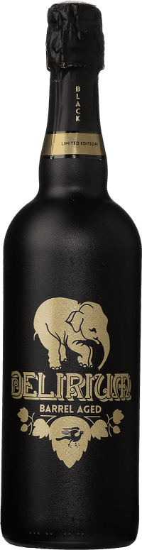 Delirium Black by Brouwerij Huyghe, beer label