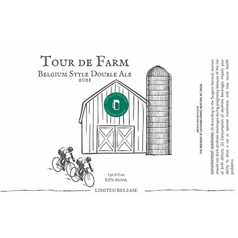 Catawba Farms Tour De Farm Belgium Style Double Ale by Catawba Brewing Co, beer label