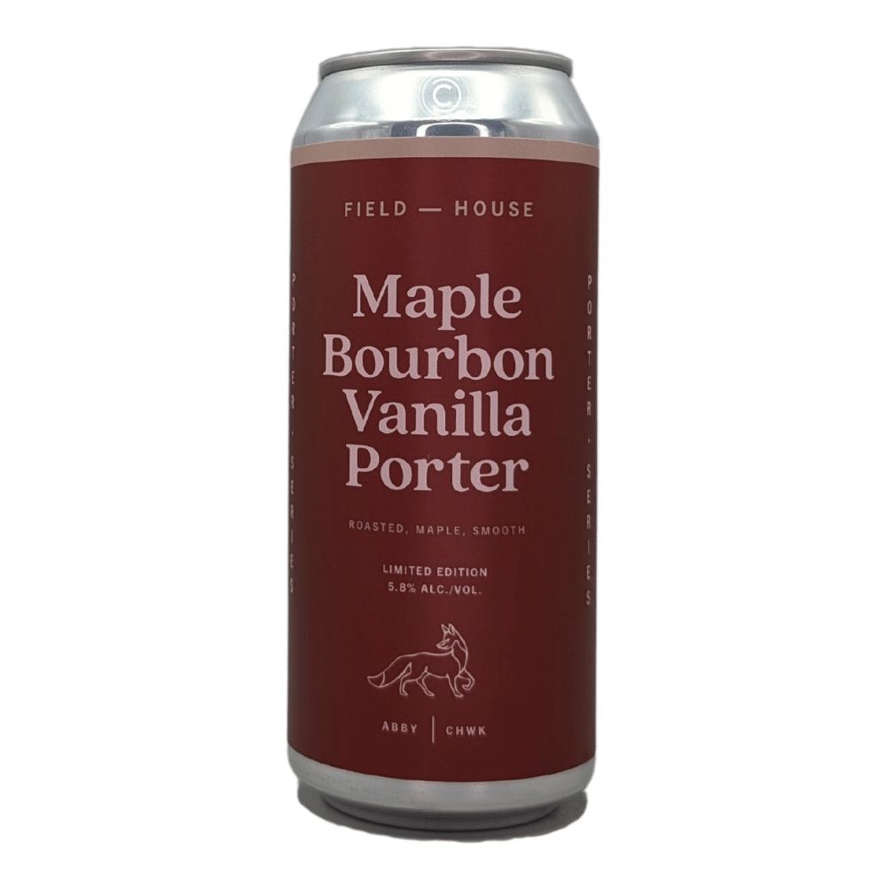Maple Bourbon Vanilla Porter by Field House Brewing Co., beer label