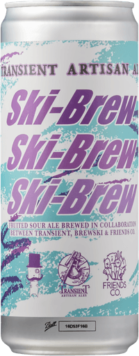 Friends x Transient x Brewski Ski-Brew Sour by Friends Company, beer label