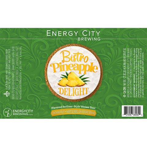Energy City Bistro Pineapple Delight Sour by Energy City Brewing, beer label
