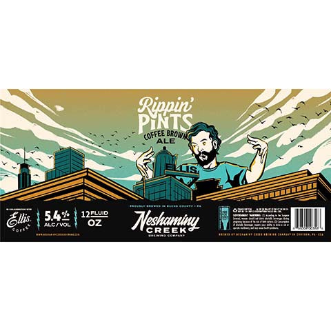 Neshaminy Creek Rippin' Pants Coffee Brown Ale by Neshaminy Creek Brewing Co, beer label