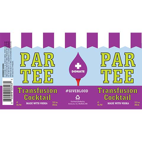 Par Tee Trasfusion Cocktail by Astraluna LLC, beer label
