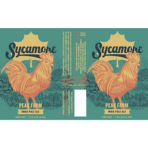 Sycamore Peak Farm IPA by Sycamore Brewing, beer label
