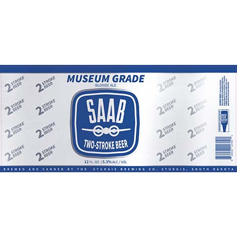 Sturgis SAAB Museum Grade Blonde Ale by Sturgis Brewing Company, beer label