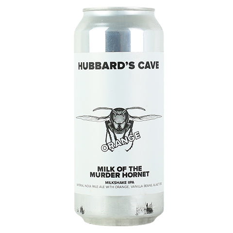 Hubbard's Cave Milk of the Murder Hornet (Orange) Milkshake IIPA by Hubbard's Cave, beer label