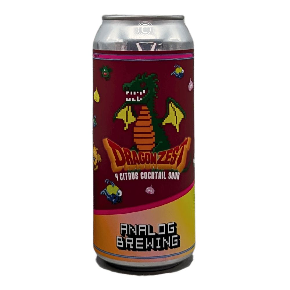 Dragon Zest 4 Citrus Cocktail Sour by Analog Brewing Company, beer label