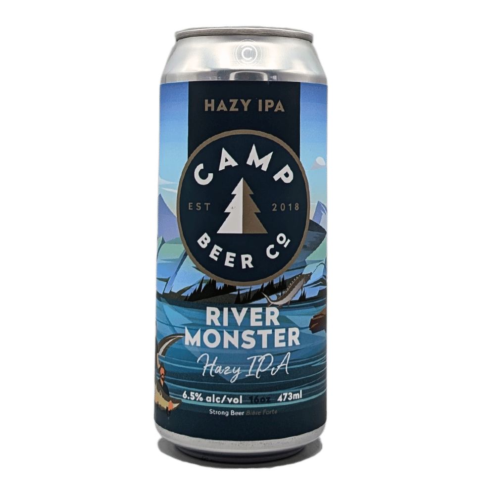 River Monster Hazy IPA by Camp Beer Co., beer label