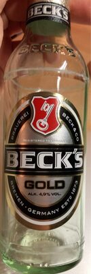 BECK'S Gold by Beck's, beer label