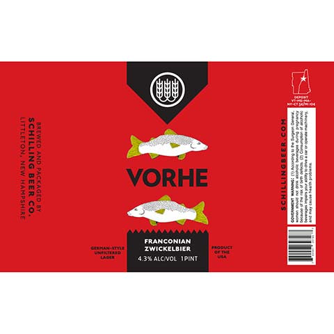 Schilling Vorhe Franconian Zwickelbier by Schilling Beer Co, beer label