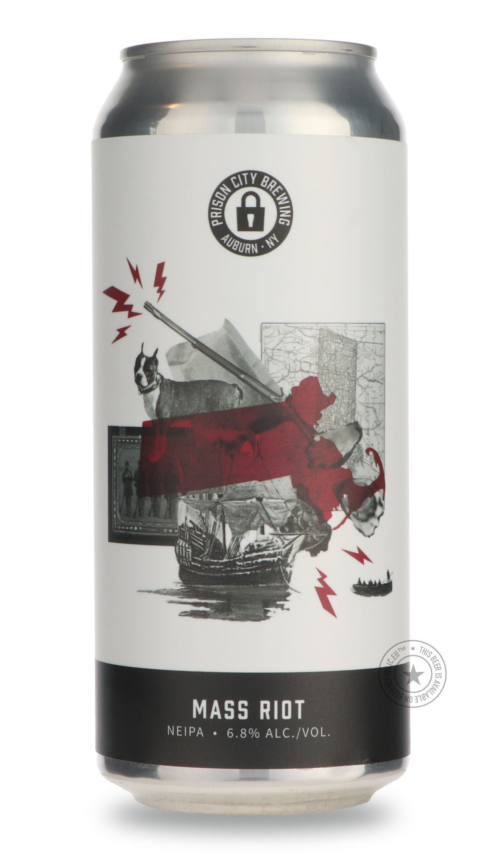 Mass Riot IPA by Prison City Brewing, beer label