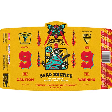 Drekker Dead Bounce - DrekkerFest 9 Release Sour by Drekker Brewing Company, beer label