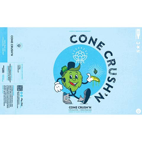 Hopfly Cone Crush'n IPA by HopFly Brewing Company, beer label