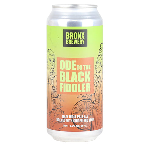 Bronx Ode To The Black Fiddler Hazy IPA by Bronx Brewery, beer label