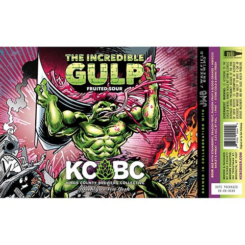 Kings County Brewers Collective The Incredible Gulp Fruited Sour by Kings County Brewers Collective, beer label