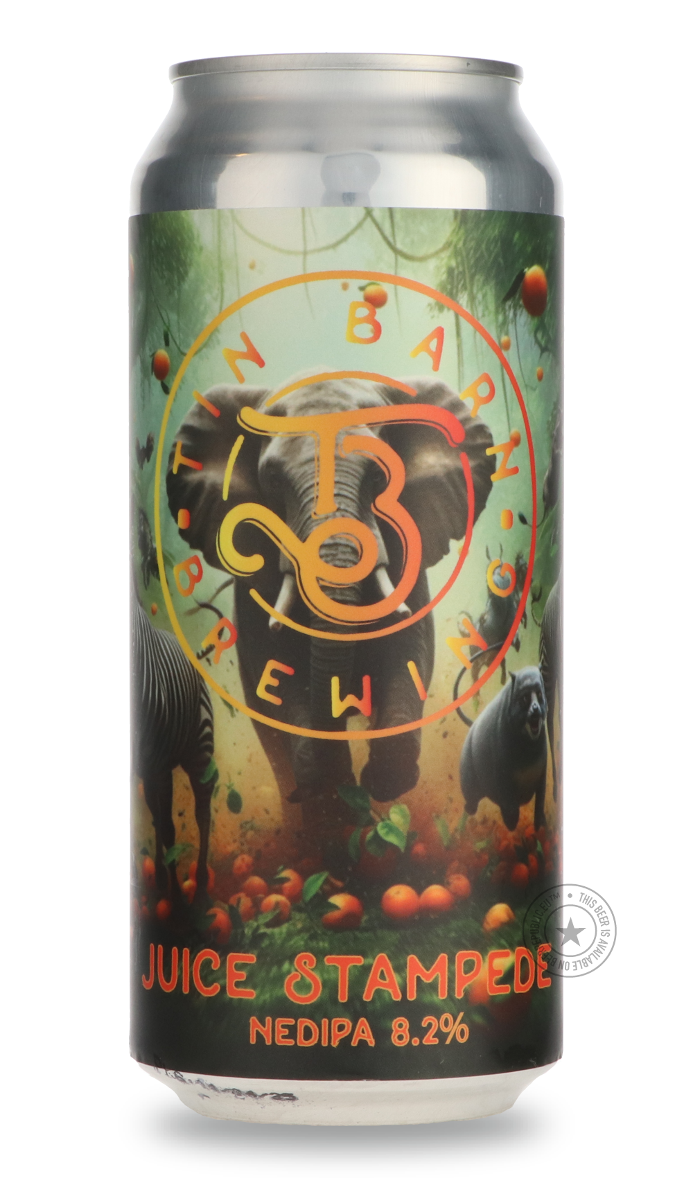 Juice Stampede by Tin Barn, beer label