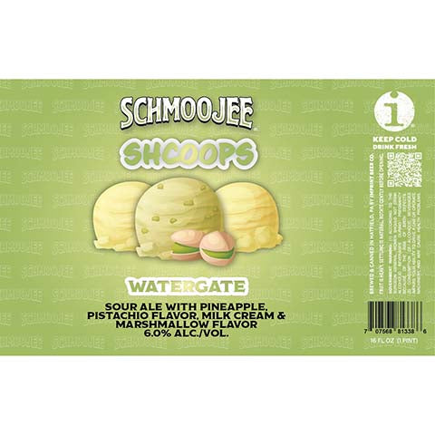 Imprint Schmoojee Shcoops Watergate Sour Ale by Imprint Beer Company, beer label