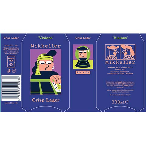 Mikkeller Visions Crisp Lager by Mikkeller, beer label