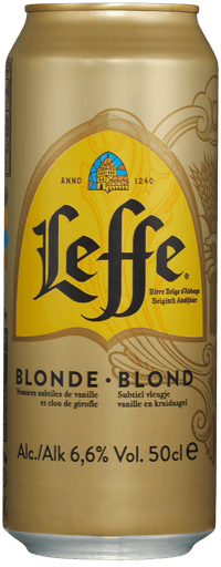 Leffe Blonde by AB Inbev Belgium, beer label