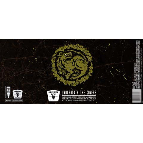 Drekker Underneath The Covers Imperial Stout by Drekker Brewing Company, beer label