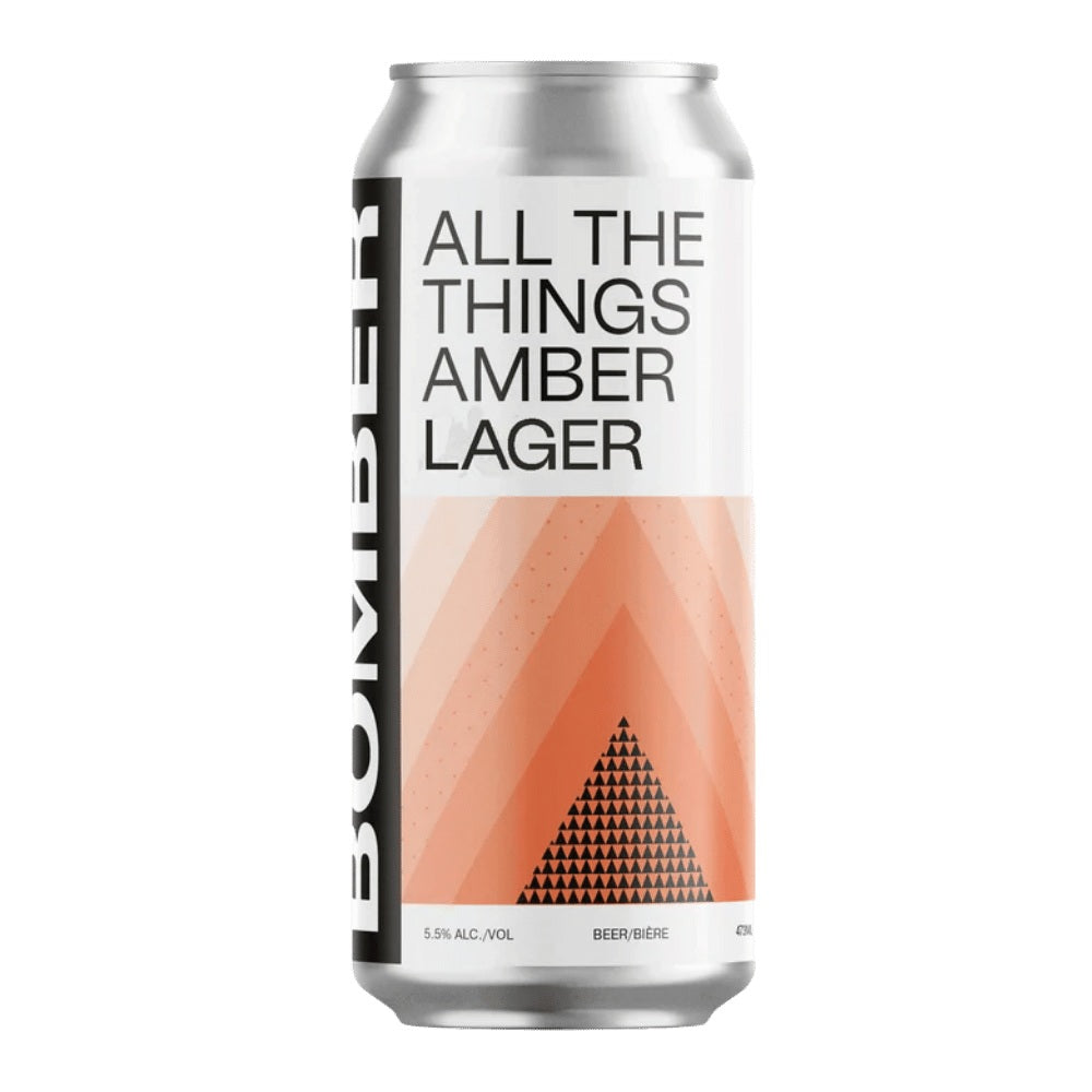 All The Things Amber Lager by Bomber Brewing, beer label