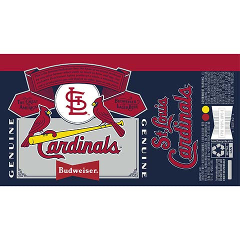 Budweiser SL Cardinals by Anheuser-Busch, beer label