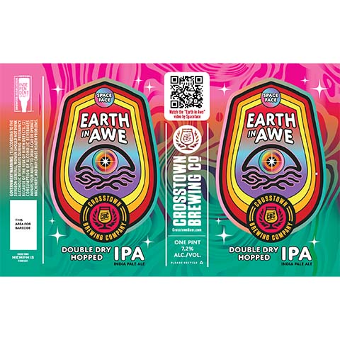 Crosstown Earth in Awe IPA by Crosstown Brewing Company, beer label