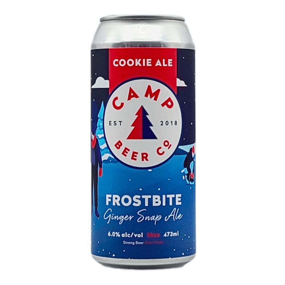 Frostbite Ginger Snap Coookie Ale by Camp Beer Co., beer label