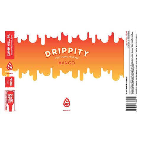 Ever Grain Drippity Sour Ale by Ever Grain Brewing Co, beer label