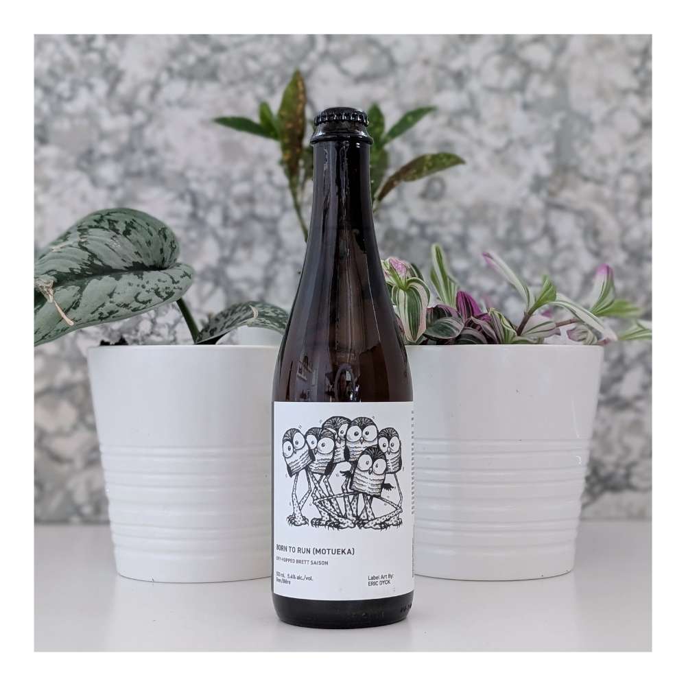 Born To Run (Motueka) Dry Hopped Brett Saison by The Establishment Brewing Company, beer label