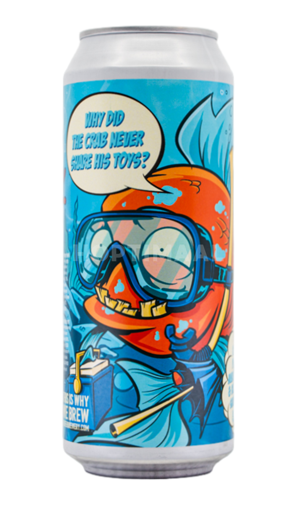 Pulfer Smoothiesh: Why Did the Crab Never Share His Toys? by Pulfer Brewery, beer label