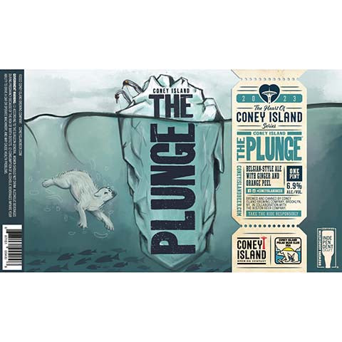 Coney Island The Plunge Belgian Ale by Coney Island Beer, beer label