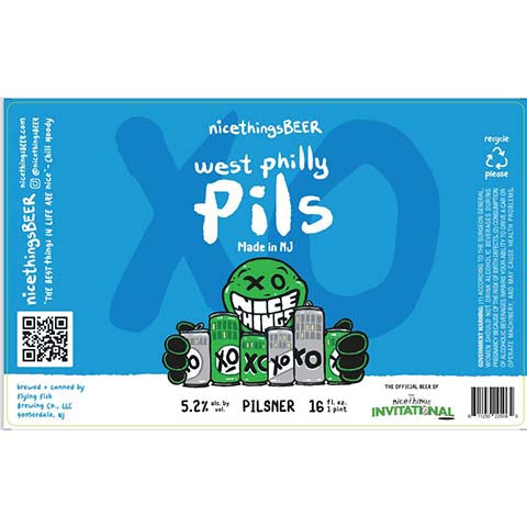 Flying Fish Nice Things West Philly Pils by Flying Fish Brewing Co, beer label