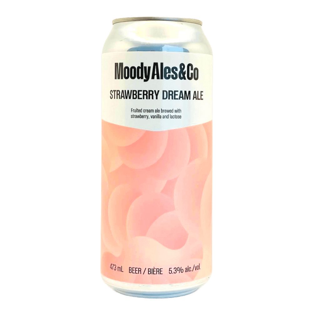 Co. Strawberry Dream Ale by Moody Ales Brewery, beer label