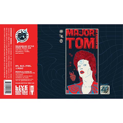 Eagle Park Major Tom Milkshake IPA by Eagle Park Brewing Company, beer label