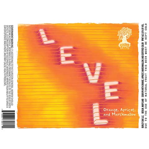Burley Oak Level Orange, Apricot, Marshmallow Sour IPA by Burley Oak Craft Brewery, beer label
