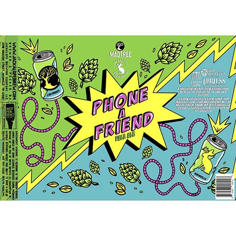 Jackalope Phone A Friend Pale Ale by Jackalope Brewing Co., beer label