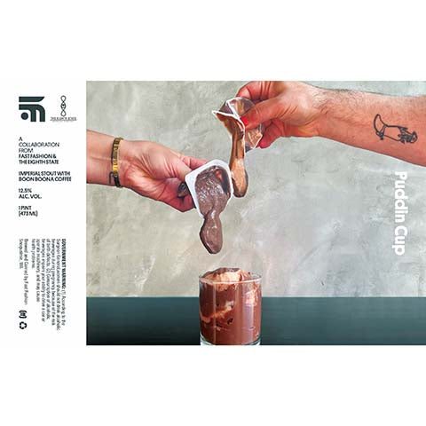 Fast Fashion Puddin Cup Imperial Stout by Fast Fashion Brewing, beer label