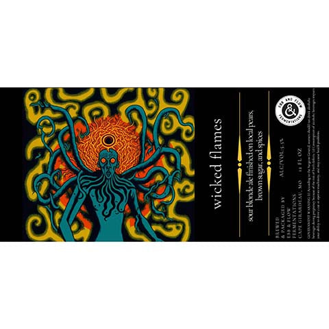 Ebb & Flow Wicked Flames Sour Blonde Ale by Ebb & Flow, beer label