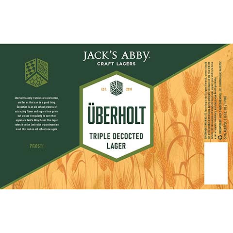 Jack's Abby Uberholt Triple Decocted Lager by Jack's Abby Brewing LLC, beer label