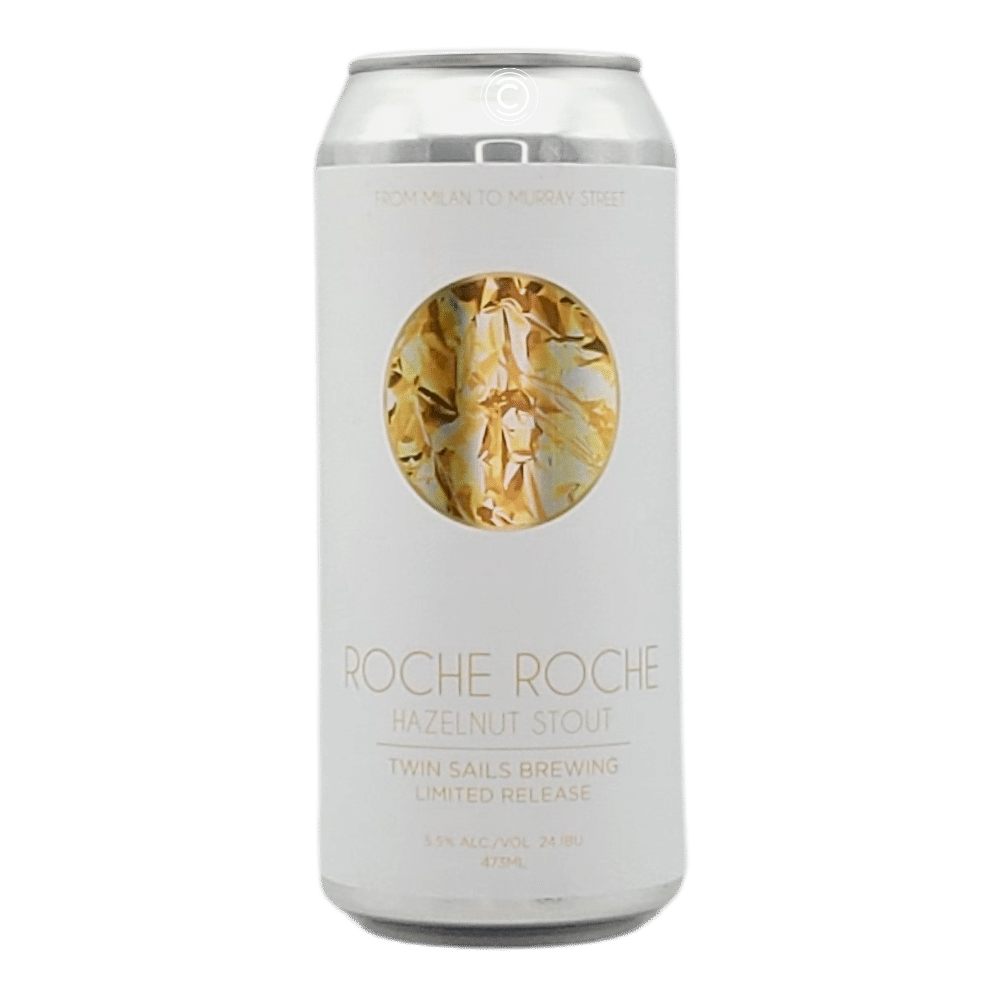 Roche Roche Hazelnut Stout by Twin Sails Brewing, beer label