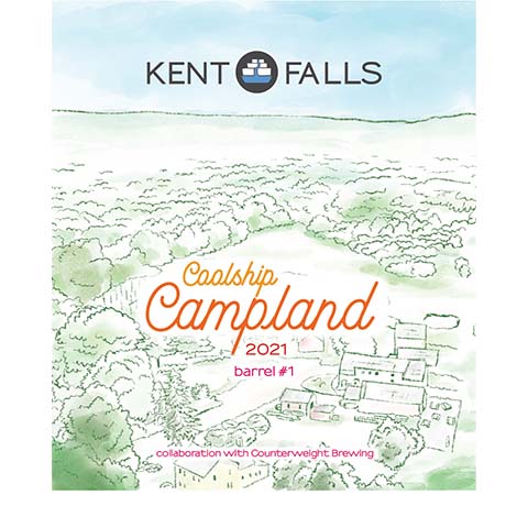 Kent Falls Coolship Campland Barrel #1 2021 by Kent Falls Brewing Company, beer label